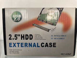 External case 2.5 HDD